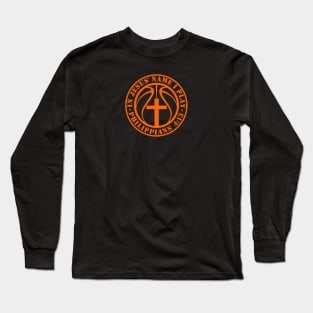 Basketball In Jesus Name I Play Philippians 4:13 Christian Long Sleeve T-Shirt